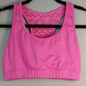 ZYLA ACTIVE BRALETTE, SPORT BRA, SIZE MEDIUM, PINK , WOMENS